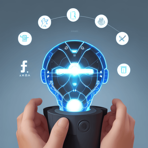AI generated: artificial intelligence in education concept idea logo
