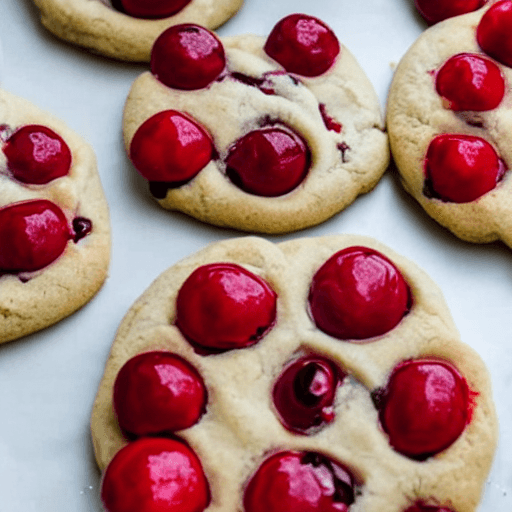 AI generated: A cherry destroying cookies, joyfully