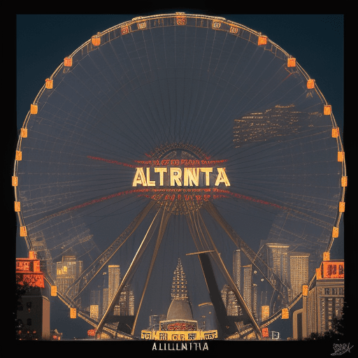 AI generated: A striking, high-contrast cinematic photo-style vertical collage that captures the essence of Atlant...