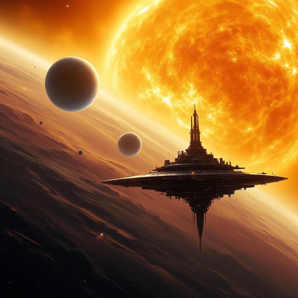 AI generated: Create an alien planet, Artta. It has two moons and sits in the habitable zone of a yellow star. The...