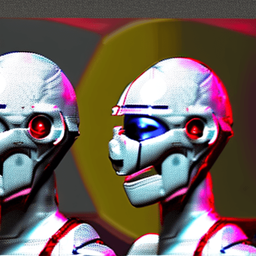 AI generated: ealistic photograph of female nousr robot, white and red nousr robot, digital 3d, hard surface, real...