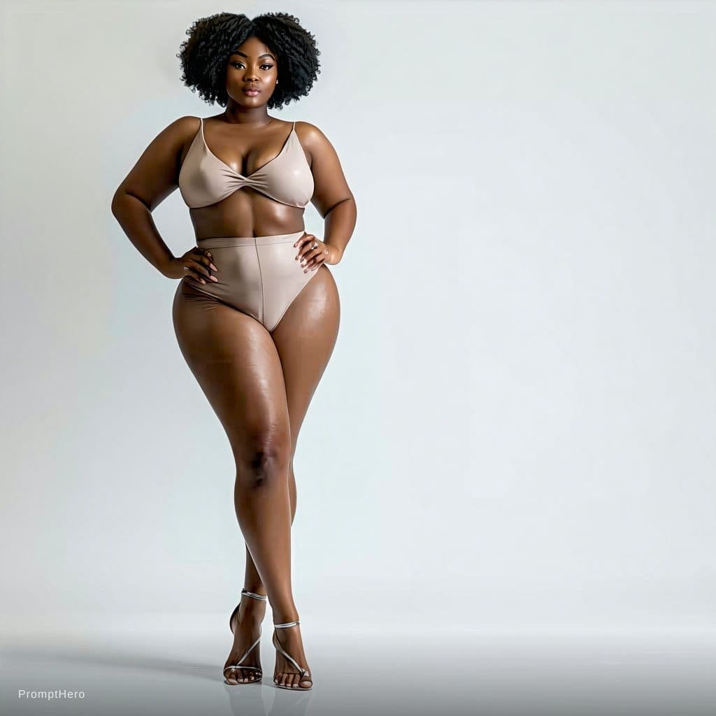 AI generated: A hyper-realistic portrait photo  

1. Full Body Description

Body Type: Hourglass figure with a wel...