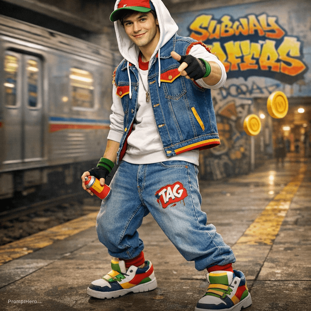 AI generated: Create a subway surfers game