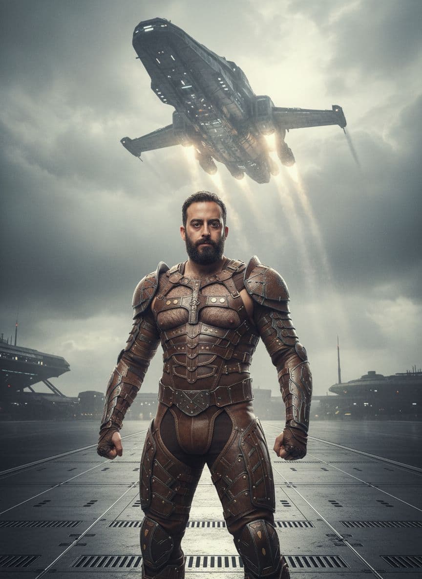 AI generated: Ultrarealistic portrait photograph show full body triangulation from head to toe 28 years old israel...