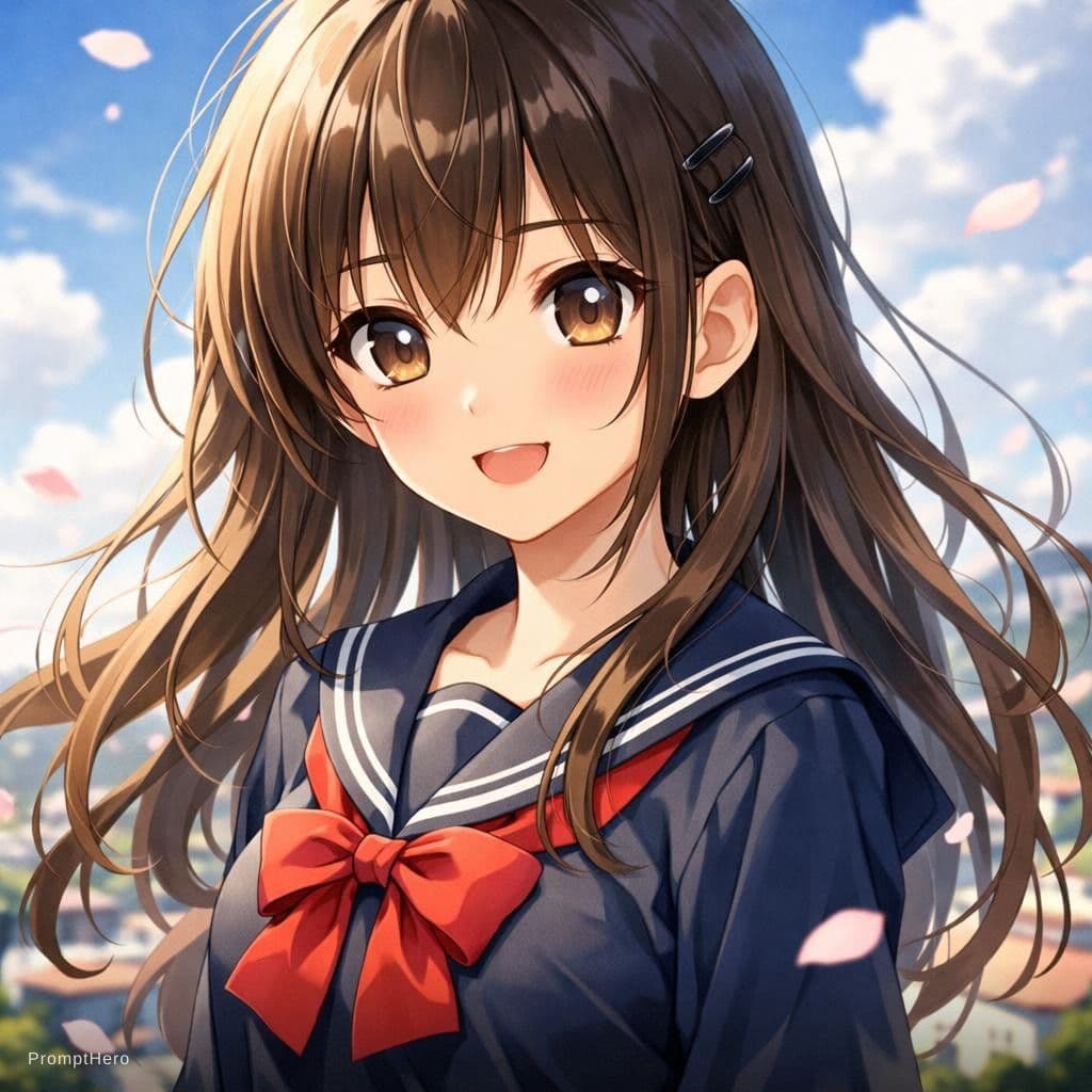 AI generated: Garota de anime