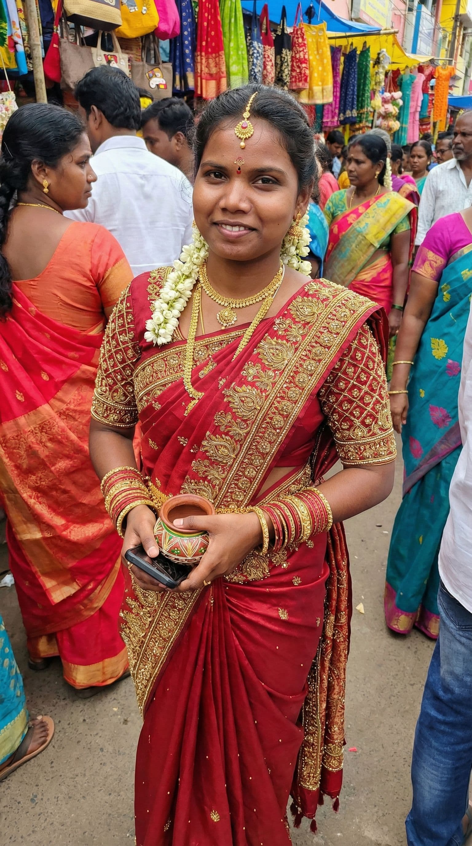 AI generated: Create image with marriage saree 