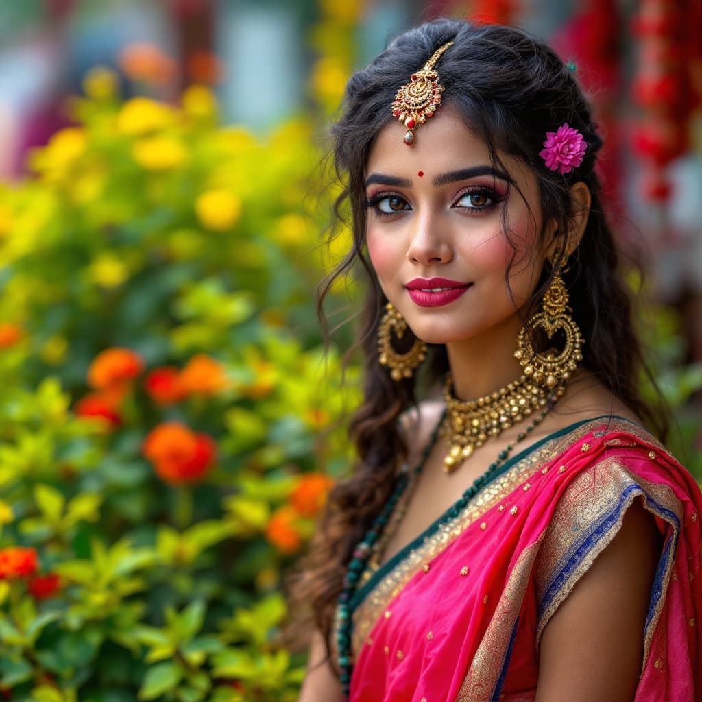 AI generated: indian fansion girl