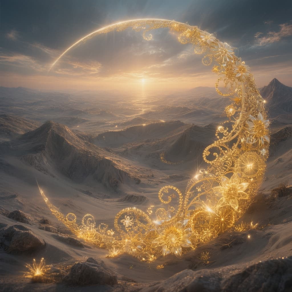 AI generated: the golden ratio in the form of our universe 