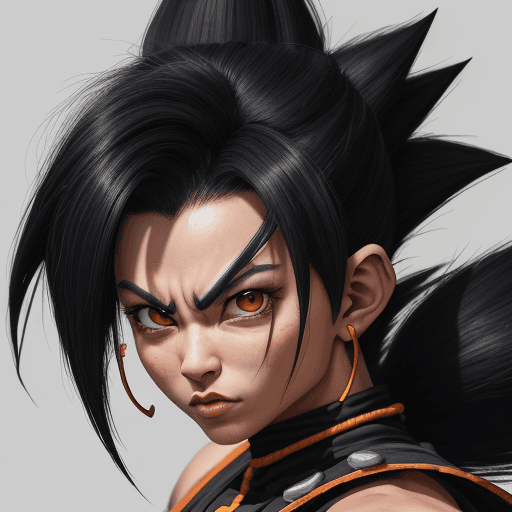 AI generated: a portrait of a single naturally aggressive warrior race who were supposedly striving to be the stro...