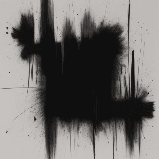 AI generated: abstract drawing on a dark background