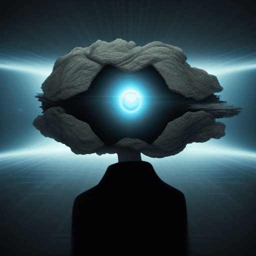 AI generated: A cinematic conceptualization that the perception of reality is the manifestation of the subconsciou...