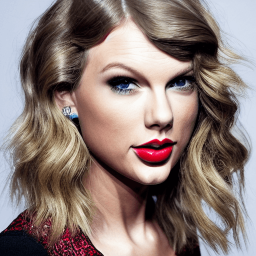 AI generated: portrait of Taylor swift 