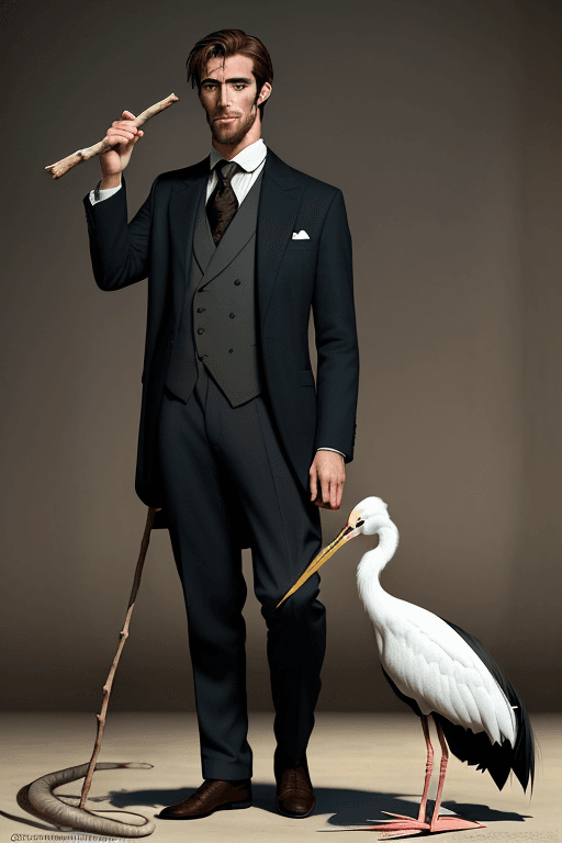 AI generated: "An incredibly modest and equally handsome man with the stature of a stork and the intelligence of a...