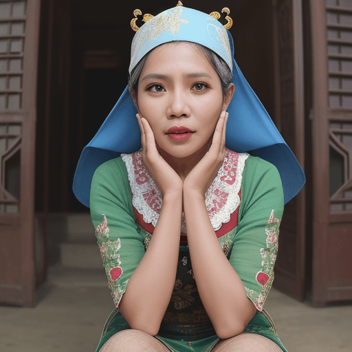 AI generated: Wanita telanjang dada