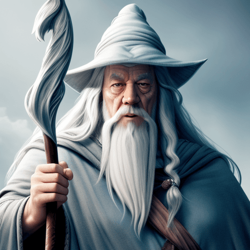 AI generated: gandalf, female, big