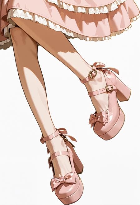 Pink Mary Janes - Image 1