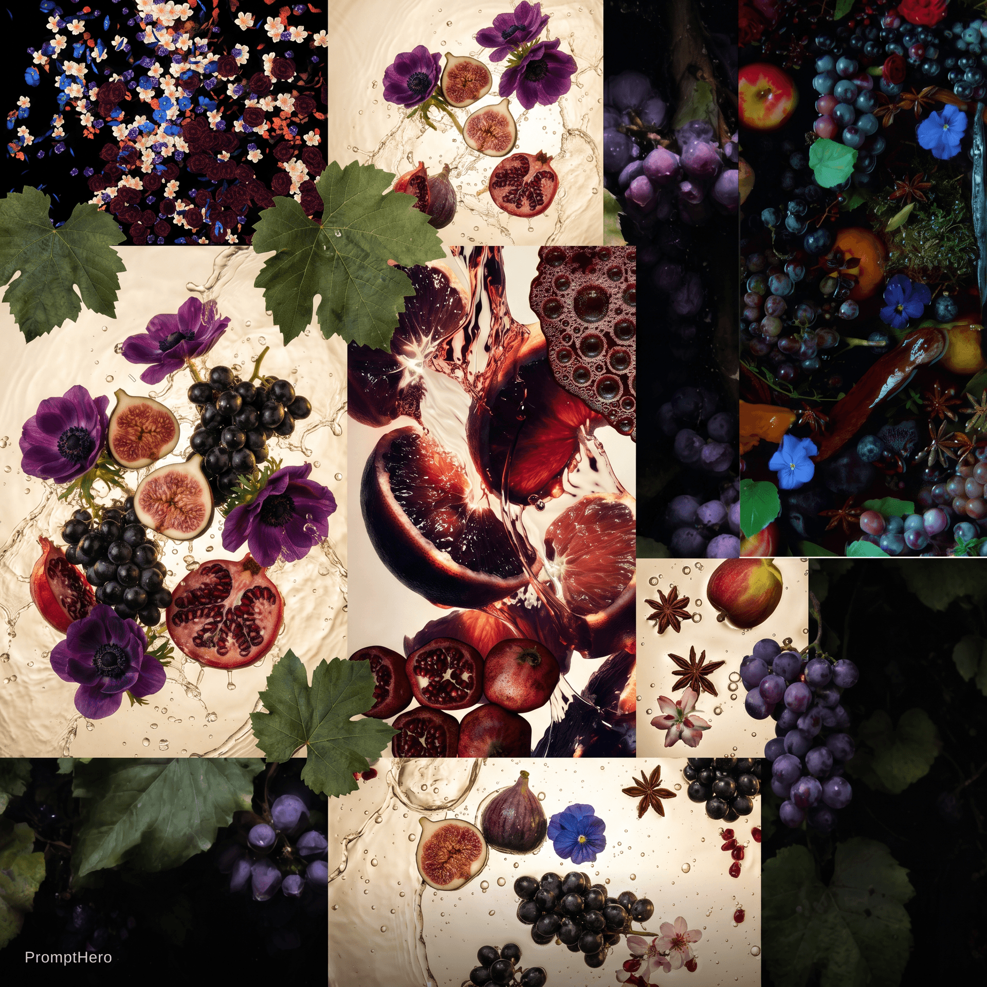AI generated: 

## Subject & Composition
An elegant, refined, and artistic square moodboard composition featuring ...