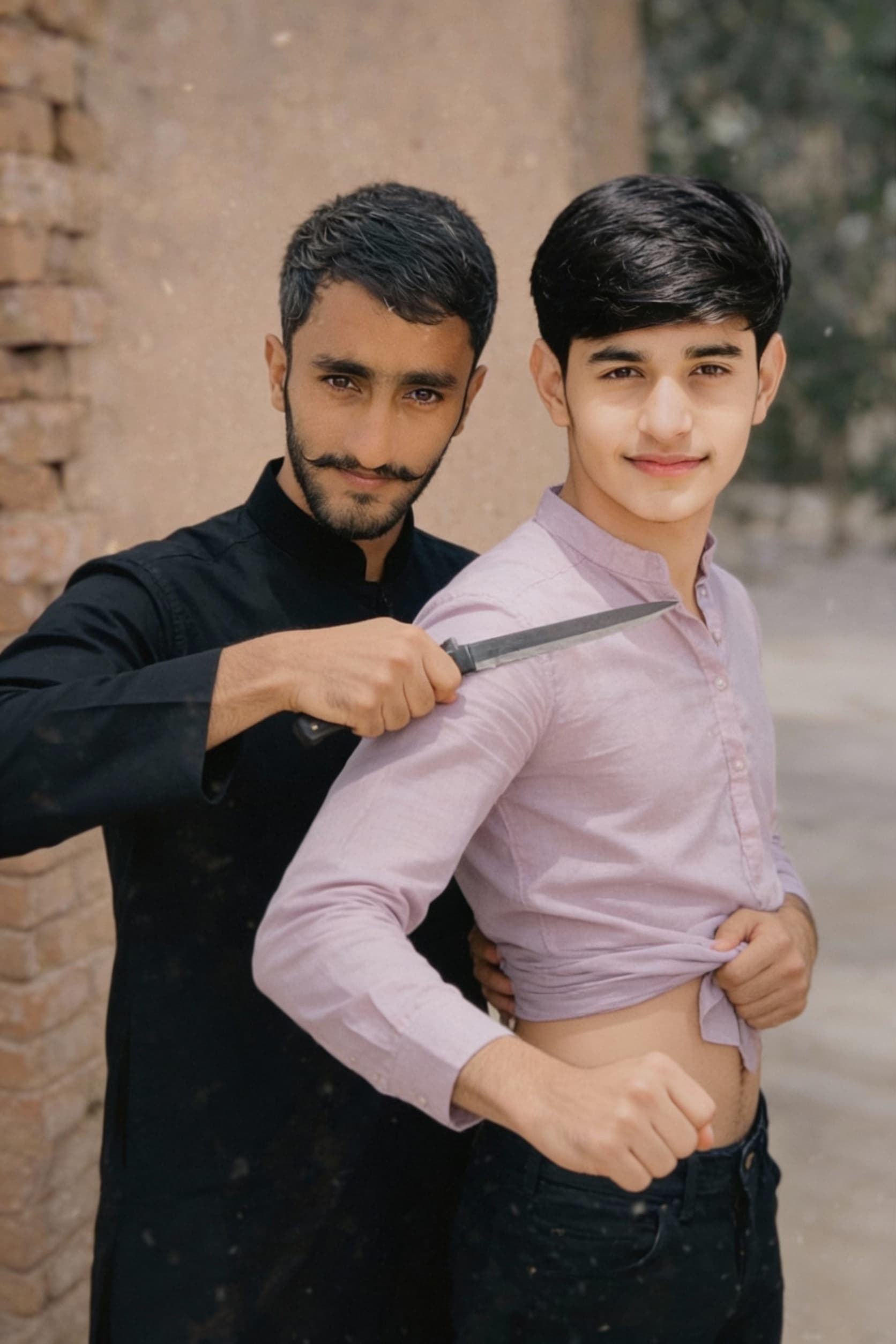 AI generated: sax karan apas ma black walla apni gand sa otar kar marwa raha ho white walla sa 