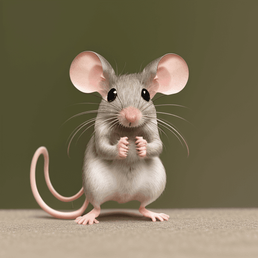AI generated: photo of a funny male mouse, hd , MALE MOUSE