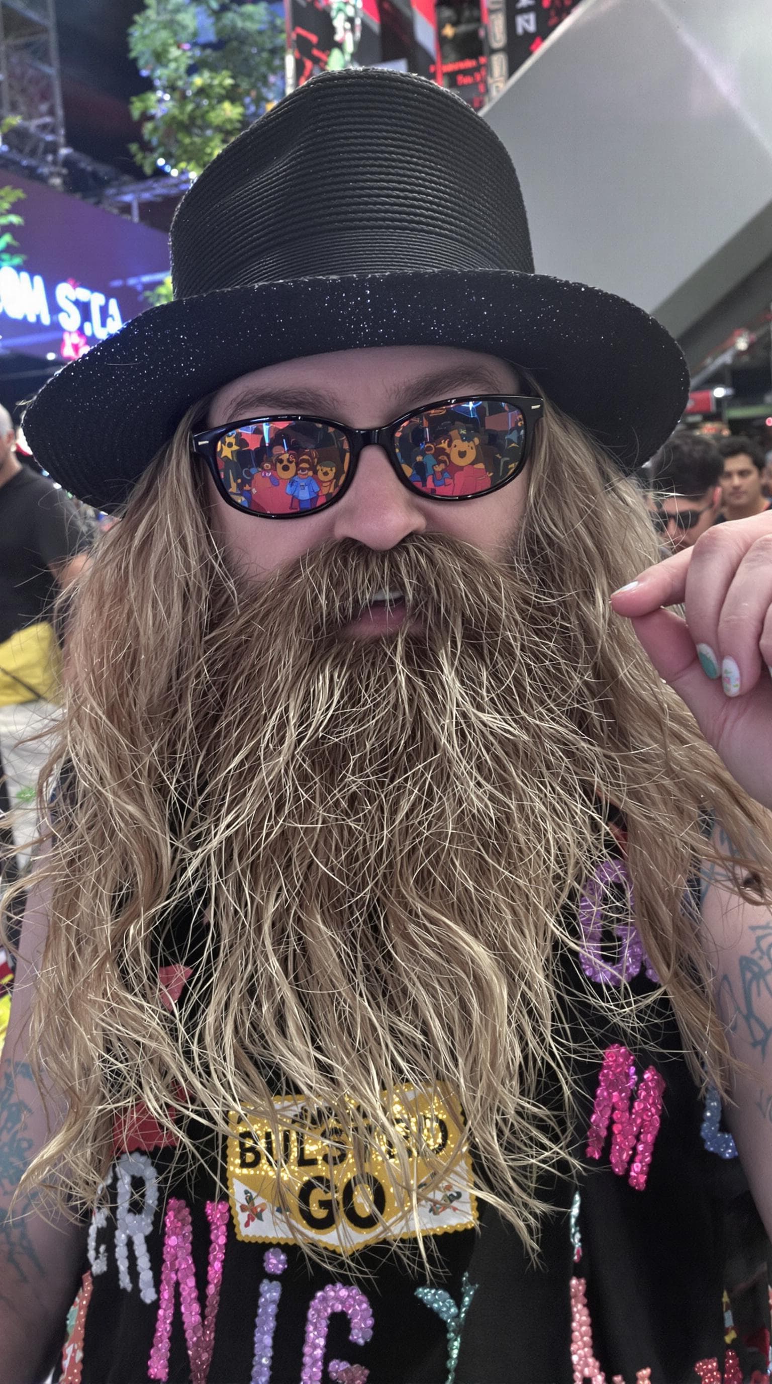 AI generated: And a bearded lady said to me
If you start your raving
And your misbehaving
You'll be sorry