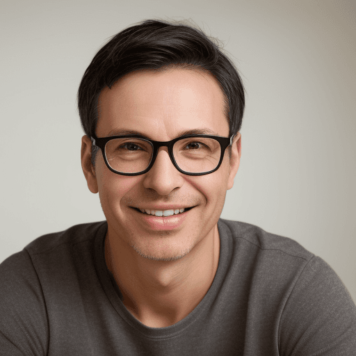 AI generated: high resolution, a portrait of a young adult male, casual vibe, in his forties, short casual dark ha...
