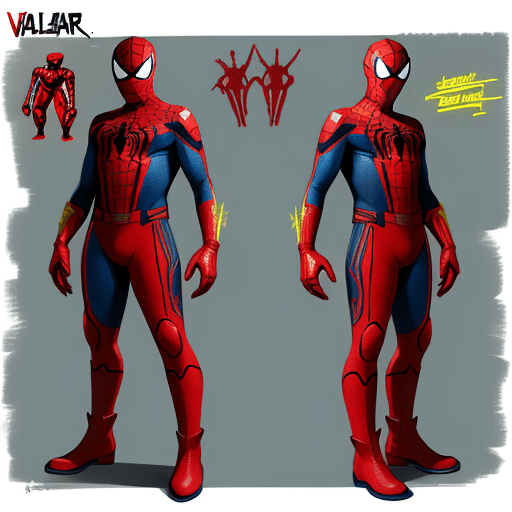 AI generated: JOHN BOYEGA IN A RED SPANDEX SUIT, WITH YELLOW GLOVES AND BOOTS , SUNGLASSES AND RED BACKWARDS CAP H...