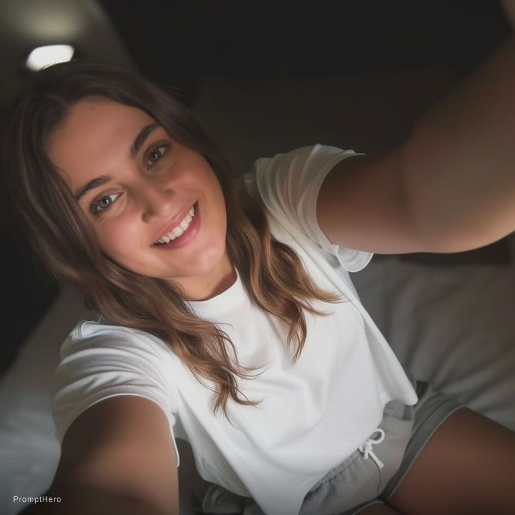 AI generated: She remove her bra 