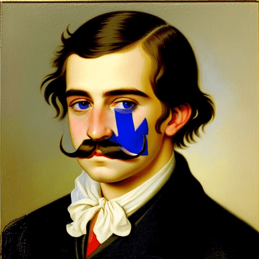 AI generated: Austrian painter who got kicked out of art school and then pursued a career in politics (VERY SMALL ...