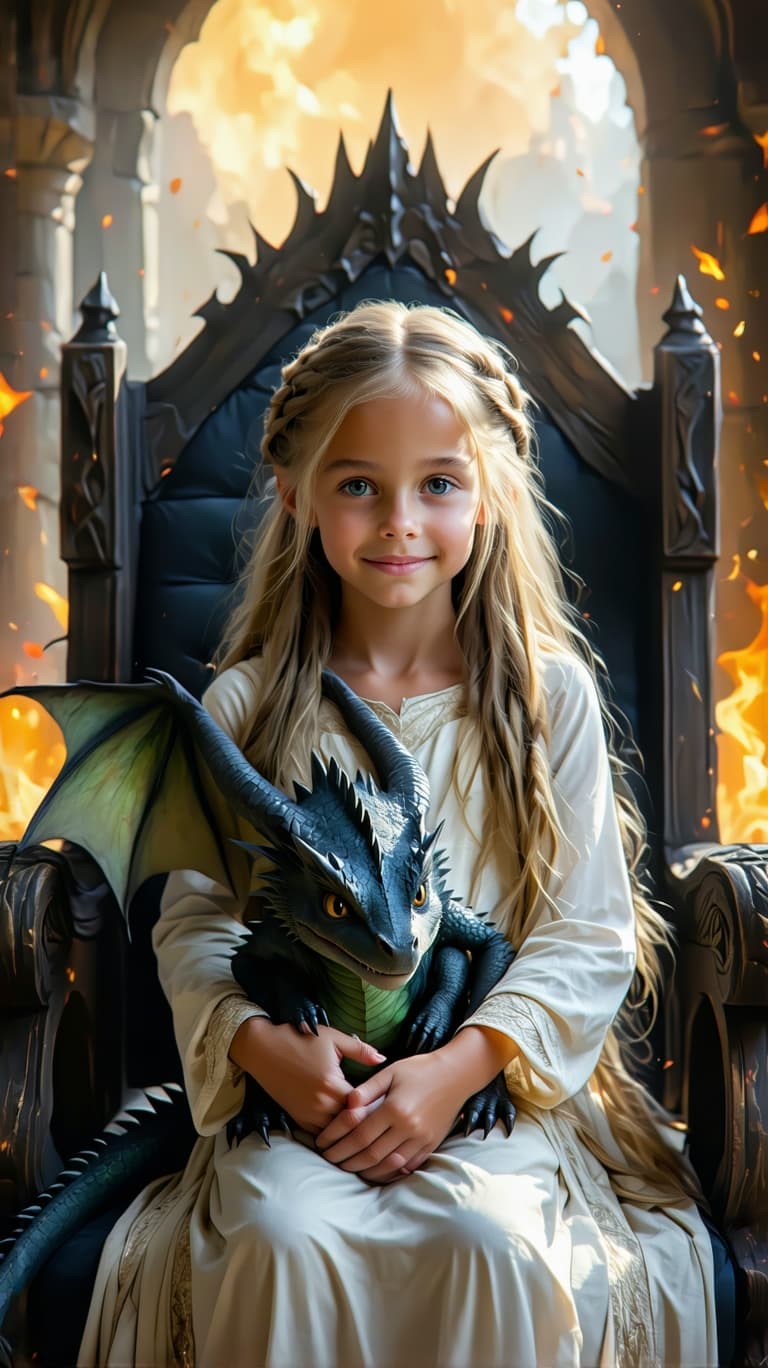AI generated: a professional photo of a exceptionally of the most beautiful girl (age 13) in the world, mage long ...