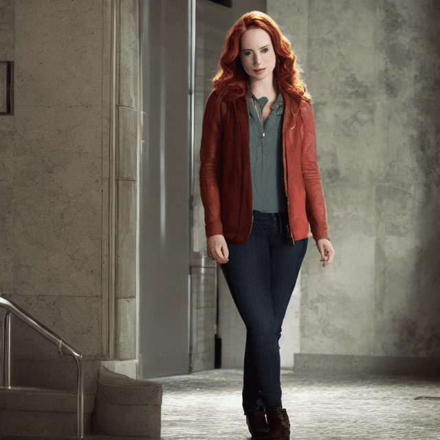 AI generated: High resolution full body photograph of Elyse Levesque