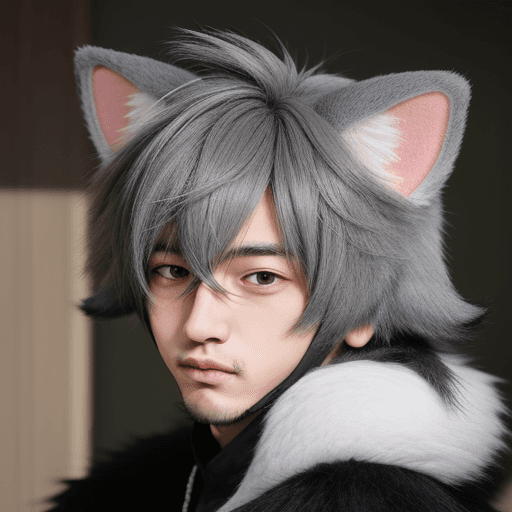 AI generated: cute kemono furry boy 
