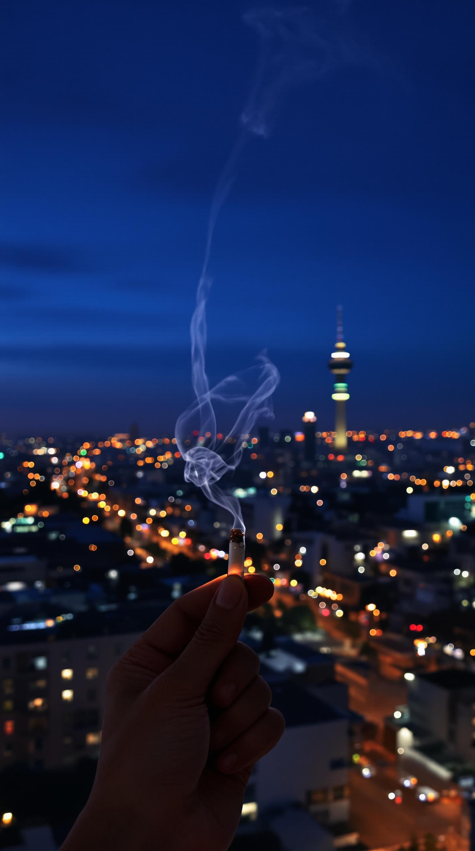 AI generated: pov first-person, i am standing by the open window, smoking a cigarette professionally . only my han...