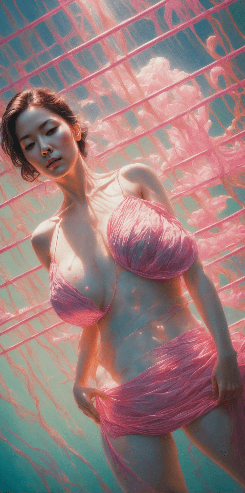 AI generated: Raw photo,Drawing in pastels,an image of a Wonderful , full-body of a beautiful woman,(high detailed...