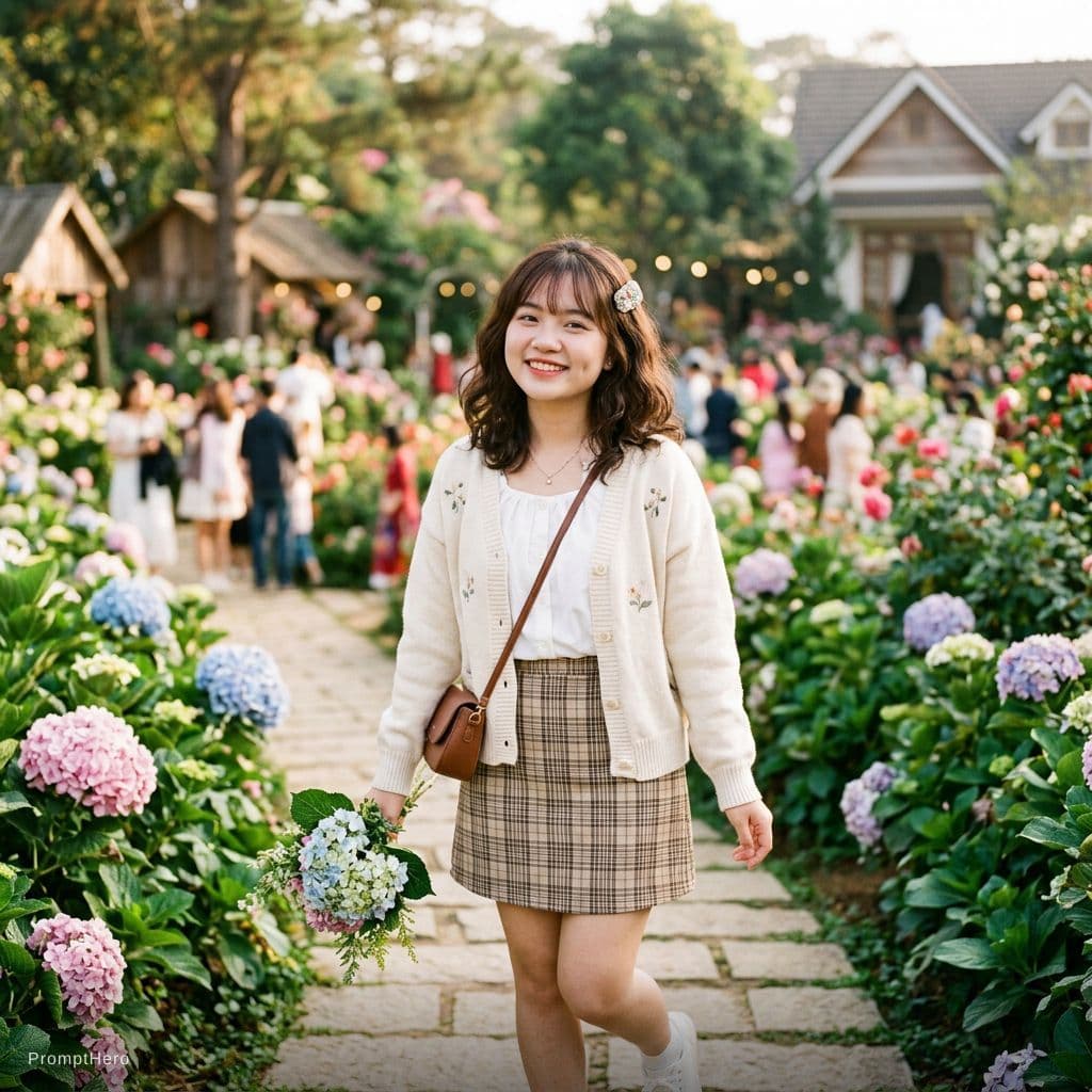 AI generated: cô gái dễ thương