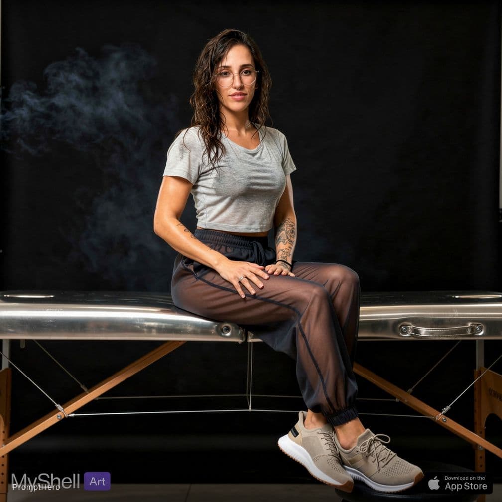 AI generated: A 22-year-old woman of German-Celtic heritage, with a poised, athletic yet gracefully feminine silho...