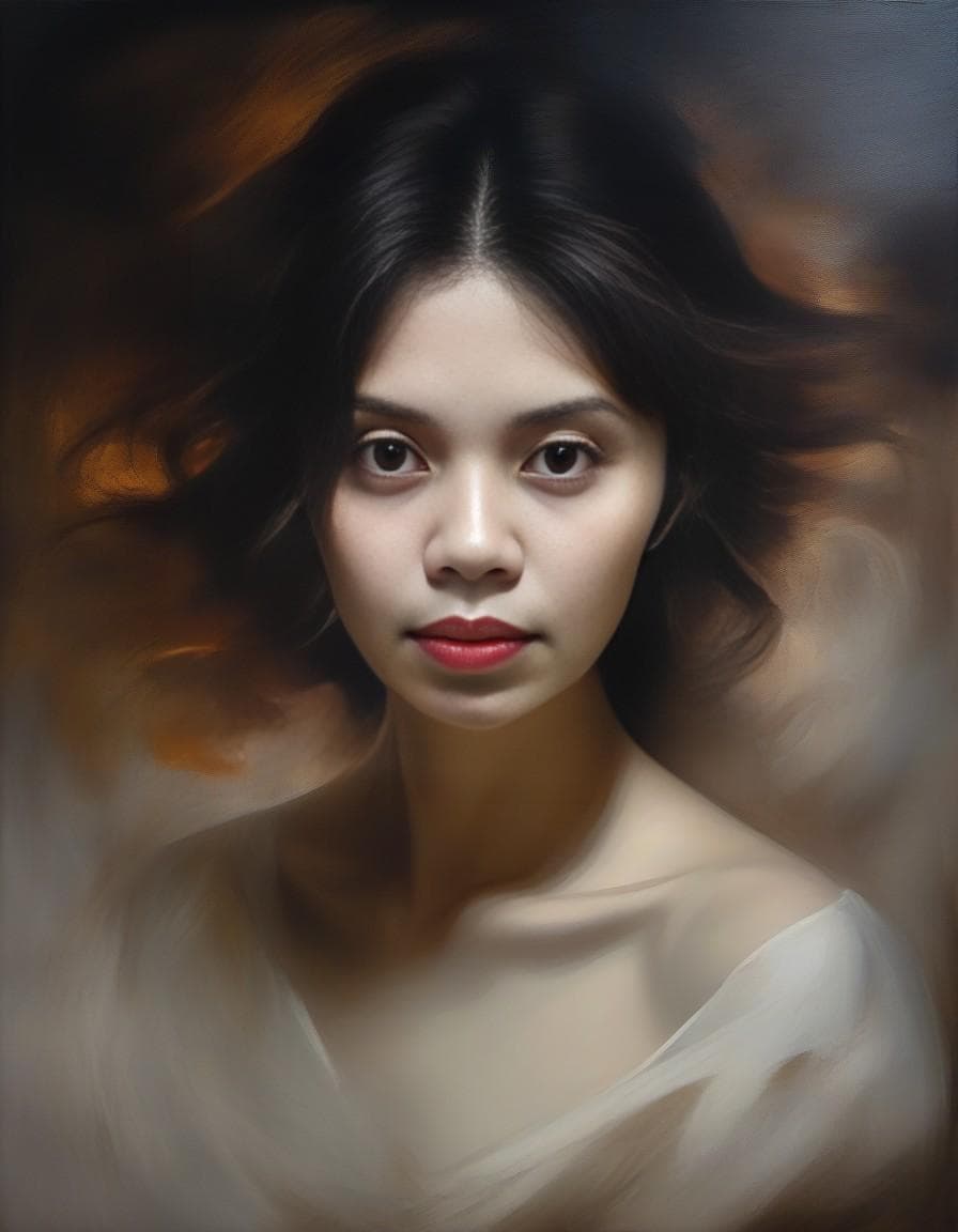 AI generated: Nightmares of a toxic Love, oil painting in the style of Henry Fuseli