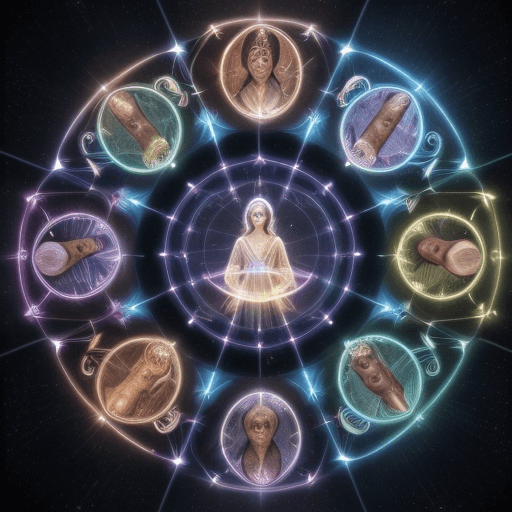 AI generated: A diverse group exchanging knowledge through glowing books, scrolls, and holograms. Imagine people o...