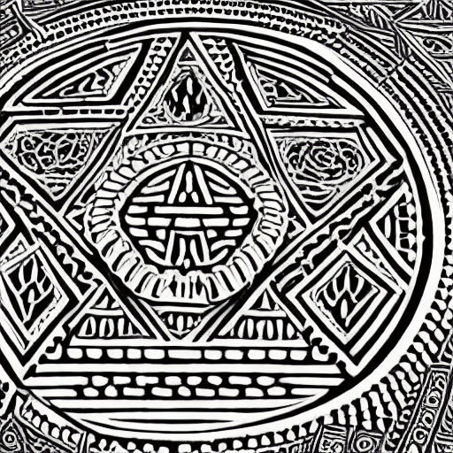 AI generated: Symmetrical intricate, and detailed circular patterns. --ar 9:21
