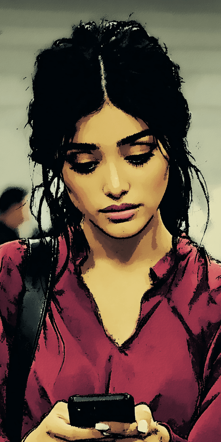 AI generated: iPhone 16 photo, woman --chaos 75 --ar 1:2 --sref 3545168258 --profile oh3iyx5 --stylize 750