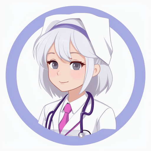 AI generated: /Imagine medical women cute, 2D, white background outline