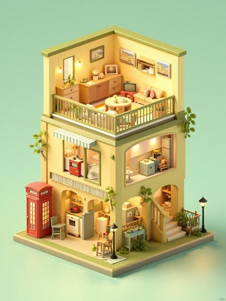 等轴3d房间 Isometric 3d room V2.0 - Image 4