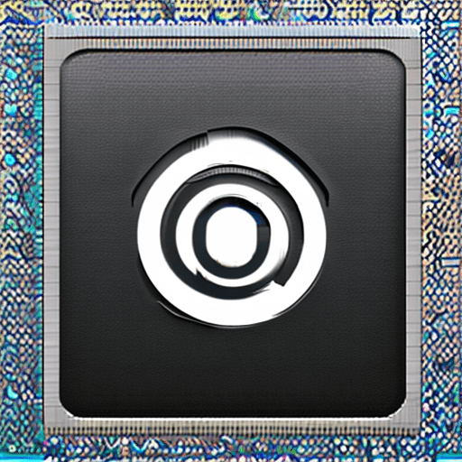 AI generated: simple single color GUI folder icon with a circle print