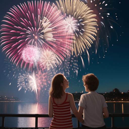 AI generated: fireworks only