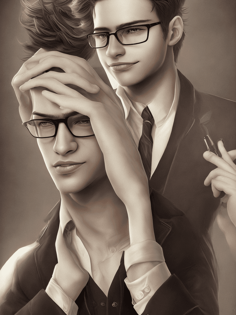AI generated: Craft a photorealistic portrait of a young adult male exuding charisma and confidence. He should hav...