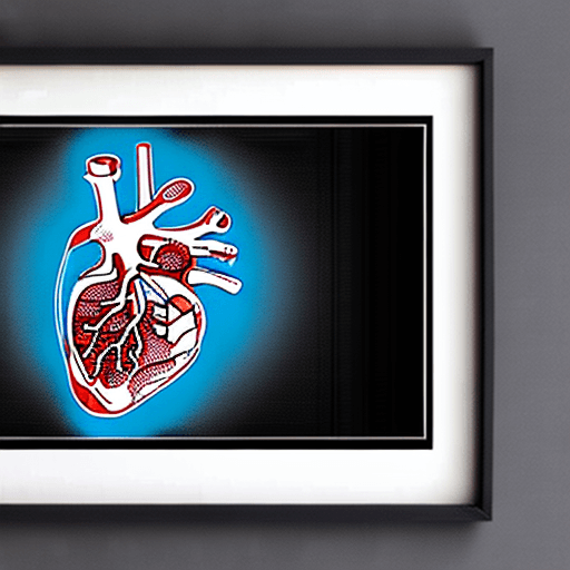 AI generated: DISNEY'S anatomy poster of human heart::  technical drawing:: infographic:: engineering blueprints::...