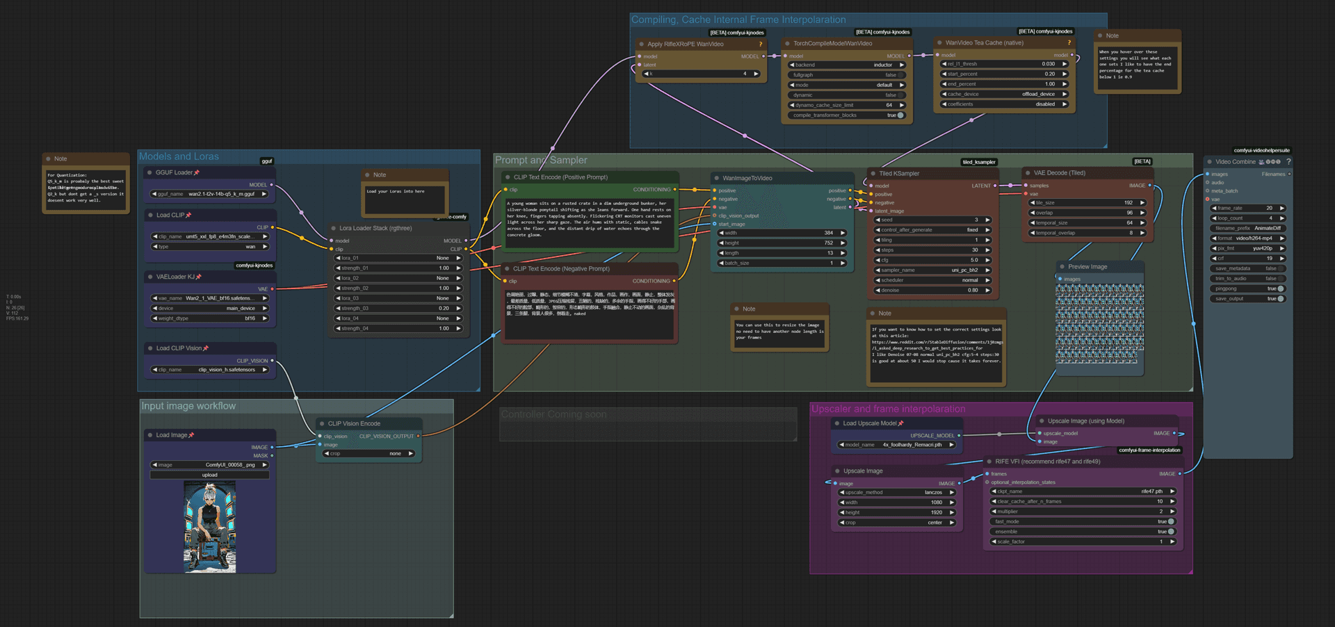 Wan 2.1 Low vram Comfy UI Workflow (GGUF) 4gb Vram