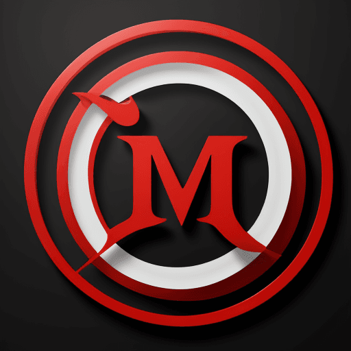 AI generated:  a stylized logo with the letters “MR” enclosed within a circular design. The text “MR SHAH” appears...