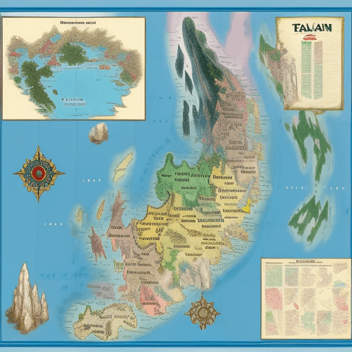 AI generated: map thaiand