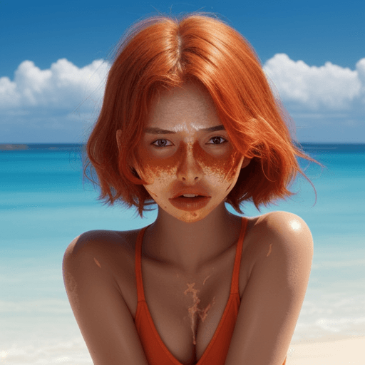 AI generated: sunburn