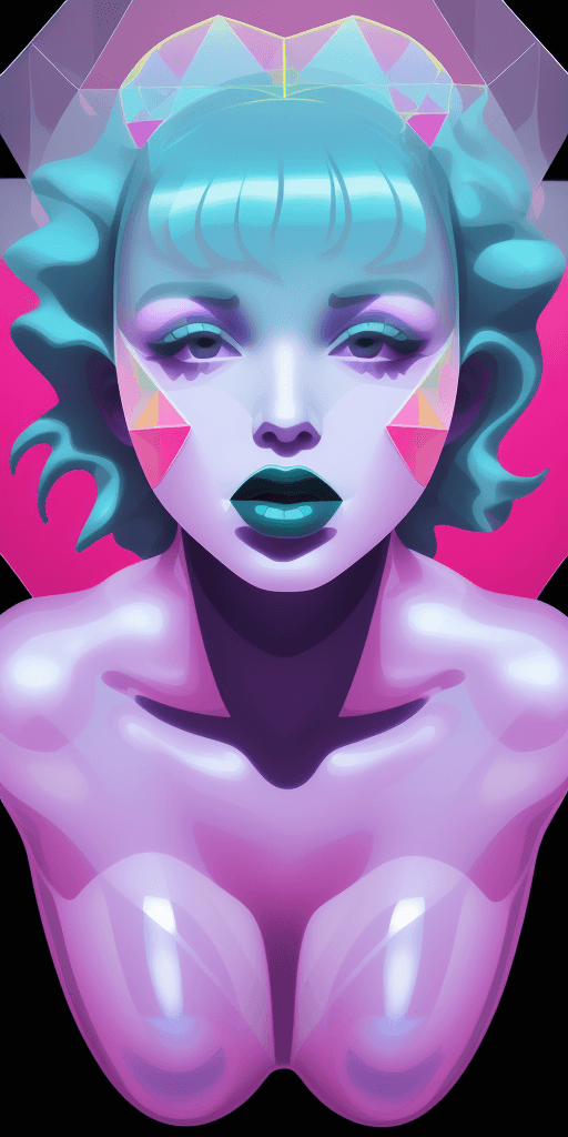 AI generated: (16k4d bite me swallow me but spit m e out in hell), (Translucent Geometries), Pop Art Vibrancy